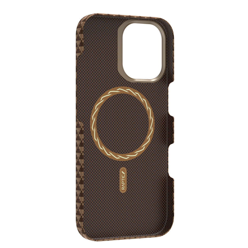 Apple iPhone 17 Kılıf M-safe Şarj Özellikli Raptic Aramid Skin Origin Serisi Kapak Lacivert