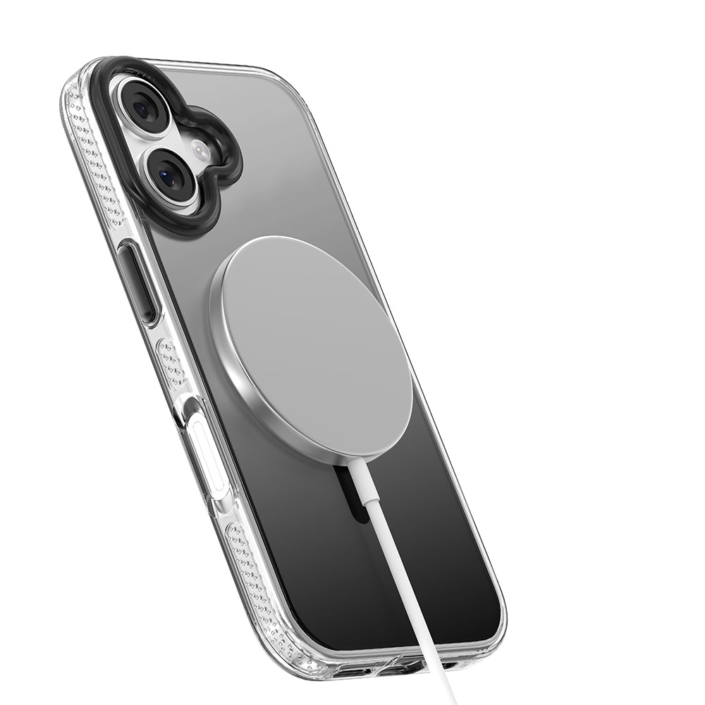 Apple iPhone 17 Kılıf M-safe Şarj Özellikli Sararmaya Karşı Dayanıklı Mutural Icesense Serisi Kapak Gri