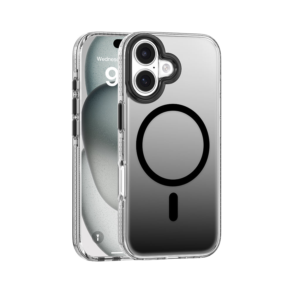 Apple iPhone 17 Kılıf M-safe Şarj Özellikli Sararmaya Karşı Dayanıklı Mutural Icesense Serisi Kapak Siyah