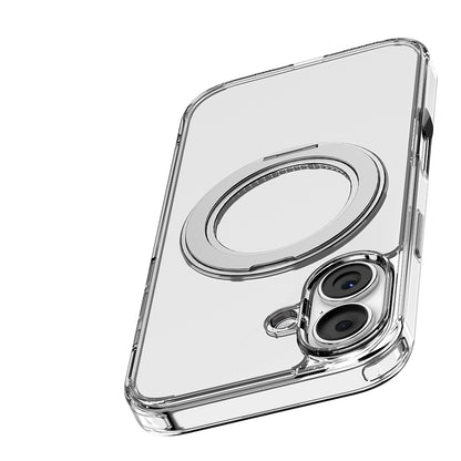 Apple iPhone 17 Kılıf M-safe Şarj Özellikli Standlı Airbag Tasarımlı Mutural Fresh Serisi Kapak Şeffaf