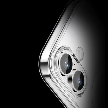 Apple iPhone 17 Kılıf M-safe Şarj Özellikli Transparan Sert PC Wlons Pita Kapak Şeffaf