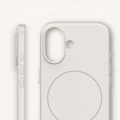 Apple iPhone 17 Kılıf M-safe Şarj Özellikli Wlons Liza Kapak Beyaz