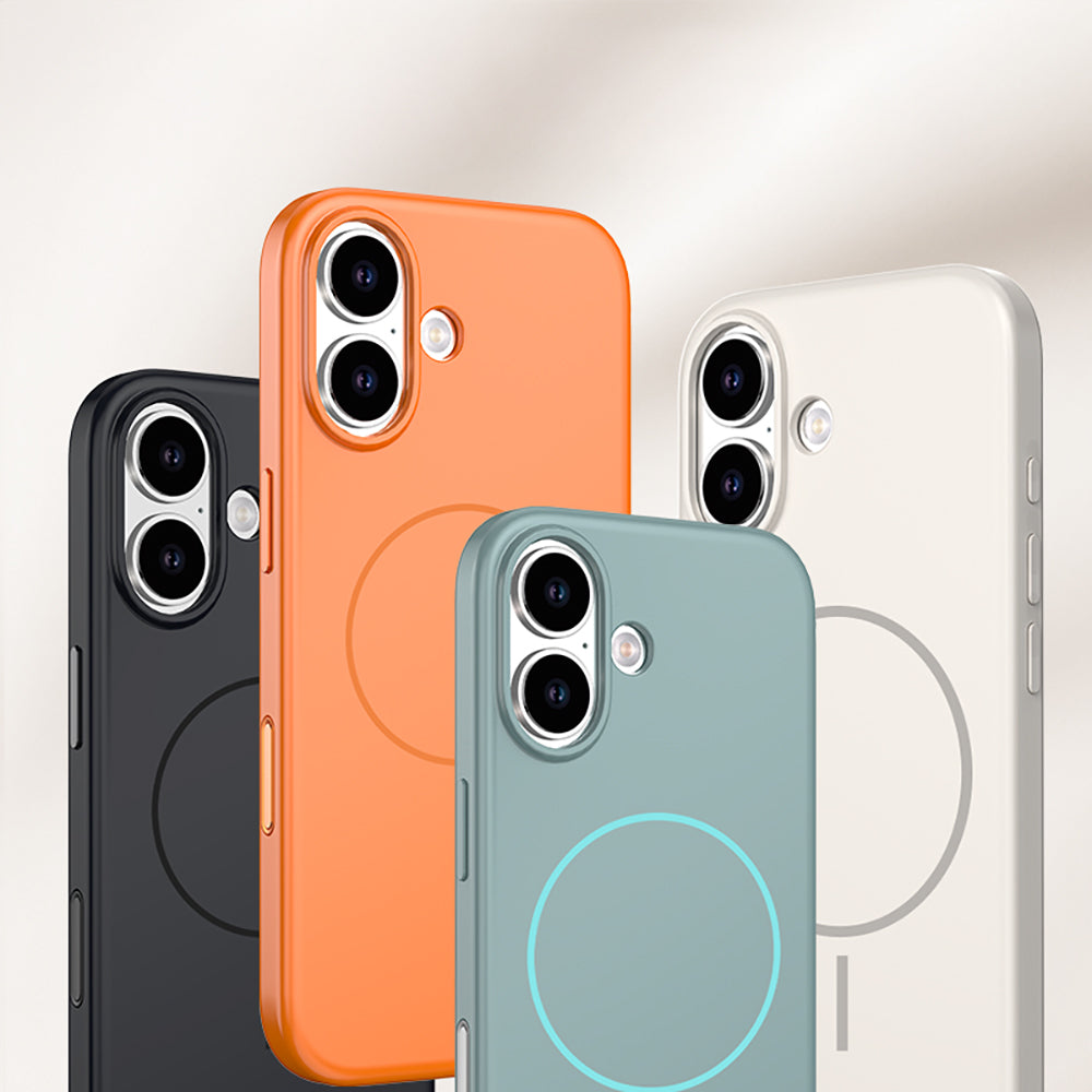 Apple iPhone 17 Kılıf M-safe Şarj Özellikli Wlons Liza Kapak Beyaz