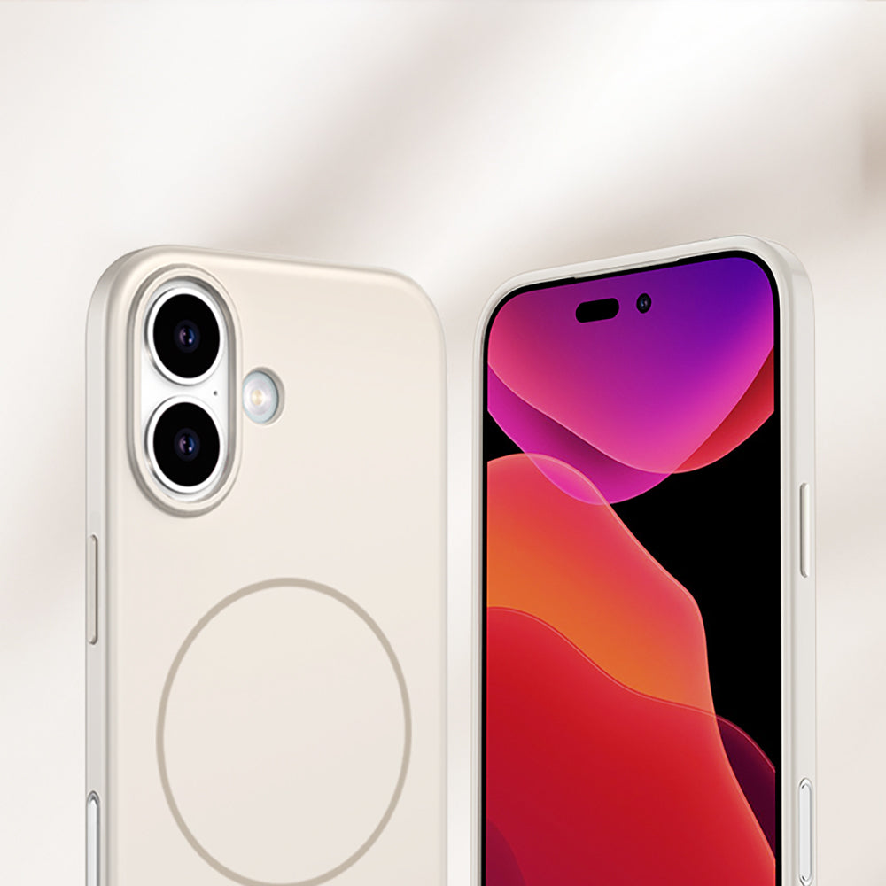 Apple iPhone 17 Kılıf M-safe Şarj Özellikli Wlons Liza Kapak Turuncu