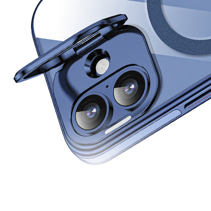 Apple iPhone 17 Kılıf M-safe Şarj Özellikli Wlons Standlı Efsane Kapak Siyah