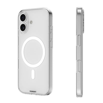 Apple iPhone 17 Kılıf M-safe Şarj Özellikli Youngkit Clear Serisi Kapak Siyah