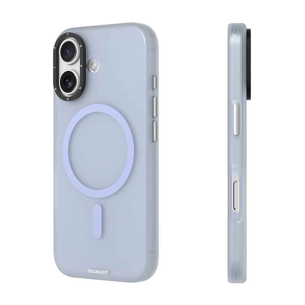 Apple iPhone 17 Kılıf M-safe Şarj Özellikli Youngkit Hidden Sand Serisi Kapak Siyah