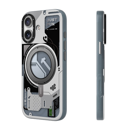 Apple iPhone 17 Kılıf M-safe Şarj Özellikli Youngkit Starship Serisi Kapak Siyah