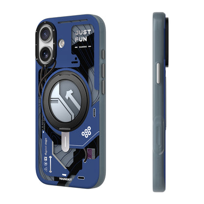 Apple iPhone 17 Kılıf M-safe Şarj Özellikli Youngkit Starship Serisi Kapak Beyaz