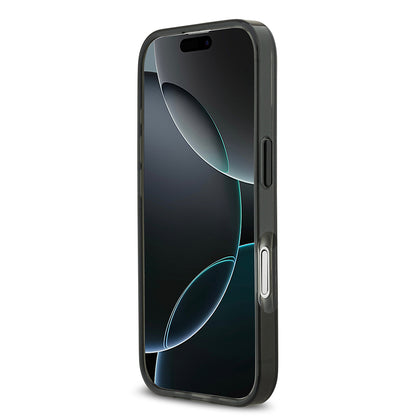 Apple iPhone 17 Kılıf Mercedes Benz Orjinal Lisanslı M-safe Şarj Özellikli Buzlu PC Nostaljik Yıldız Dizayn Kapak Siyah