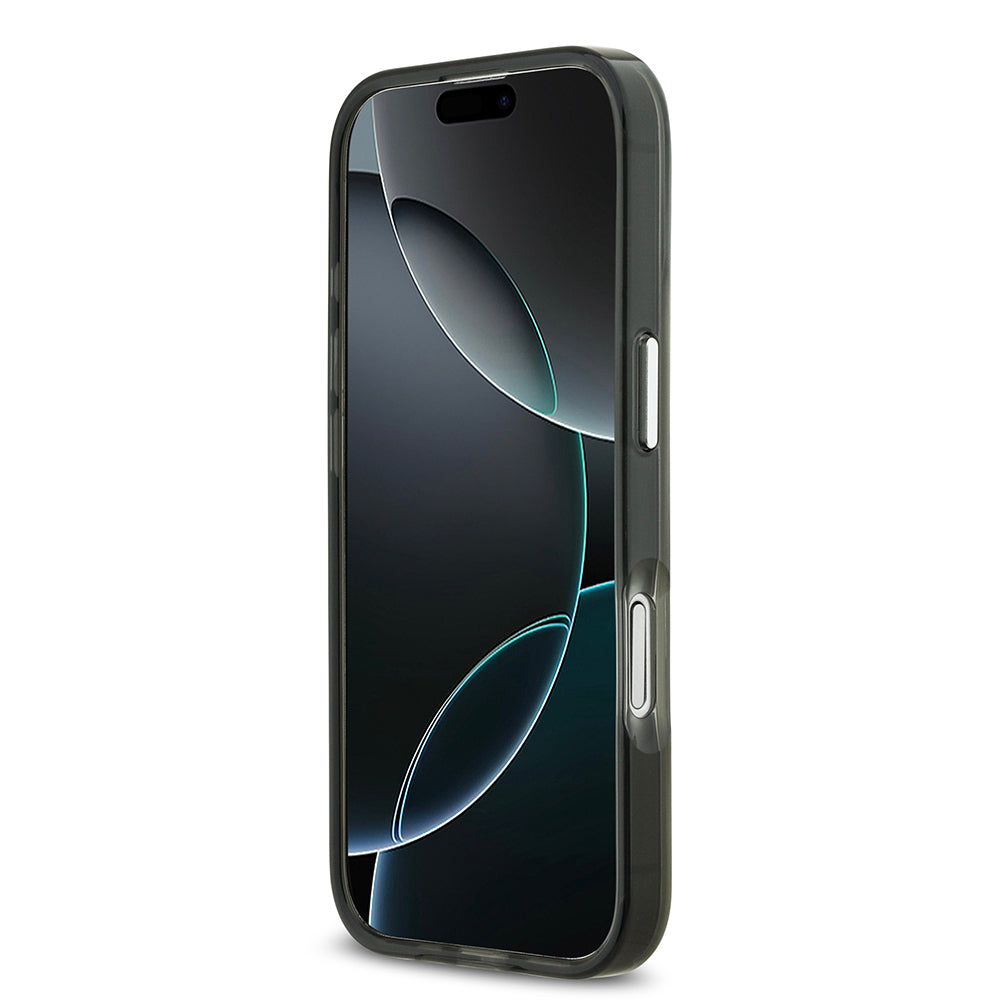 Apple iPhone 17 Kılıf Mercedes Benz Orjinal Lisanslı M-safe Şarj Özellikli Çift Katmanlı PC Nostaljik Yıldız Dizayn Kapak Gri