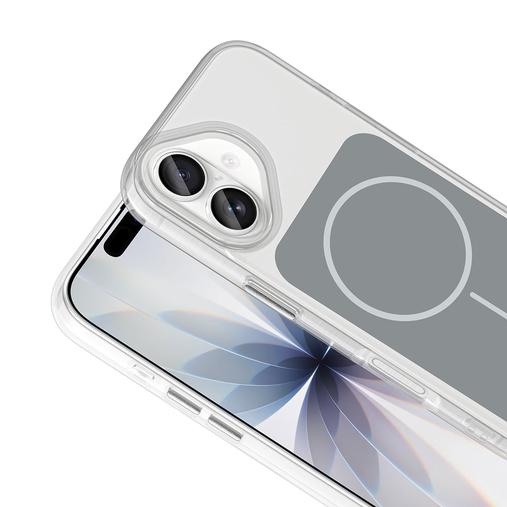 Apple iPhone 17 Kılıf Metal Buton Tasarımlı Zore İkonik Sert Silikon Kapak Mavi