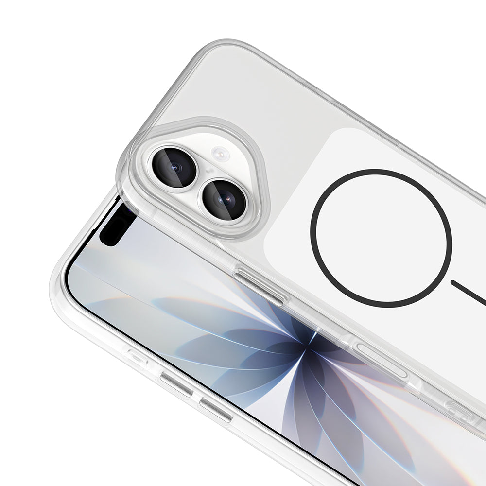 Apple iPhone 17 Kılıf Metal Buton Tasarımlı Zore İkonik Sert Silikon Kapak Siyah