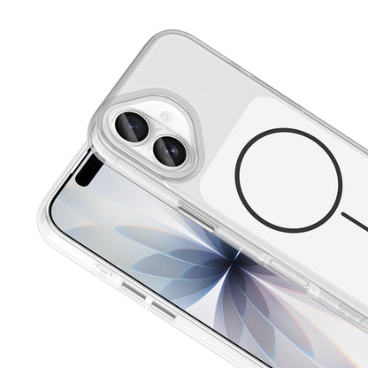 Apple iPhone 17 Kılıf Metal Buton Tasarımlı Zore İkonik Sert Silikon Kapak Siyah