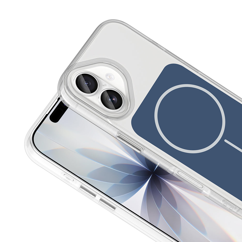 Apple iPhone 17 Kılıf Metal Buton Tasarımlı Zore İkonik Sert Silikon Kapak Gri