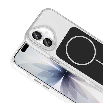 Apple iPhone 17 Kılıf Metal Buton Tasarımlı Zore İkonik Sert Silikon Kapak Siyah