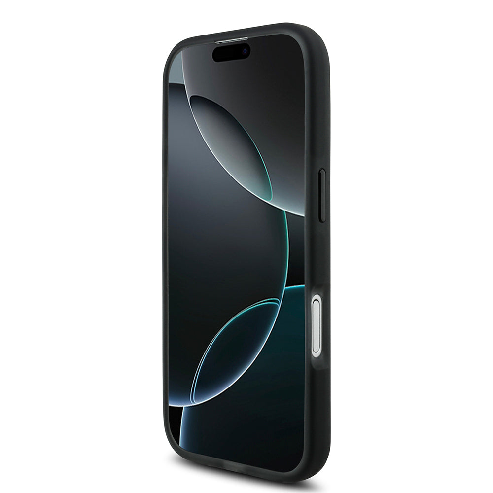 Apple iPhone 17 Kılıf TUMI Orjinal Lisanslı M-safe Şarj Özellikli Buzlu Transparan Kapak Siyah