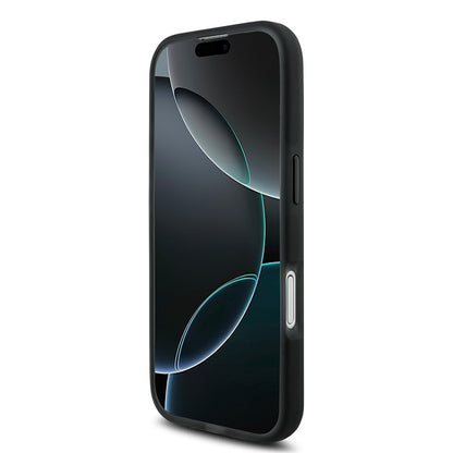 Apple iPhone 17 Kılıf TUMI Orjinal Lisanslı M-safe Şarj Özellikli Buzlu Transparan Kapak Siyah