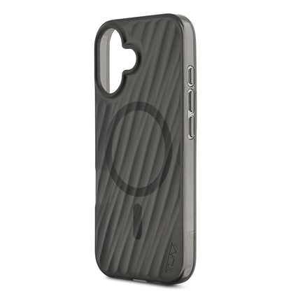 Apple iPhone 17 Kılıf TUMI Orjinal Lisanslı M-safe Şarj Özellikli Transparan Kapak Siyah