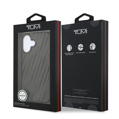 Apple iPhone 17 Kılıf TUMI Orjinal Lisanslı M-safe Şarj Özellikli Transparan Kapak Siyah