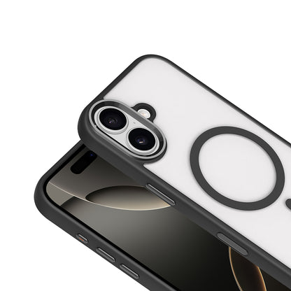 Apple iPhone 17 Kılıf Wireless Şarj Özellikli Zore Krom M-safe Silikon Kapak Desert Gold