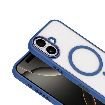 Apple iPhone 17 Kılıf Wireless Şarj Özellikli Zore Krom M-safe Silikon Kapak Siyah