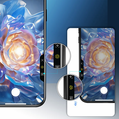 Apple iPhone 17 Mohseven Safir Coating HD 3D Glue Temperli Cam Ekran Koruyucu Şeffaf