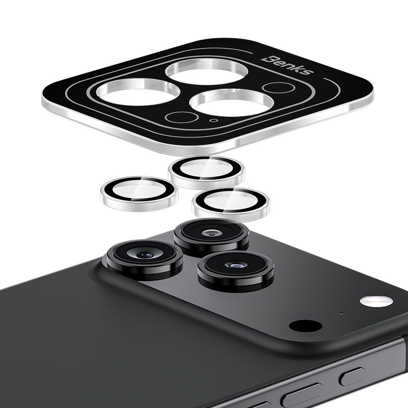 Apple iPhone 17 Pro Benks AR Glass Warrior Premium Cam Kamera Lens Koruyucu Şeffaf