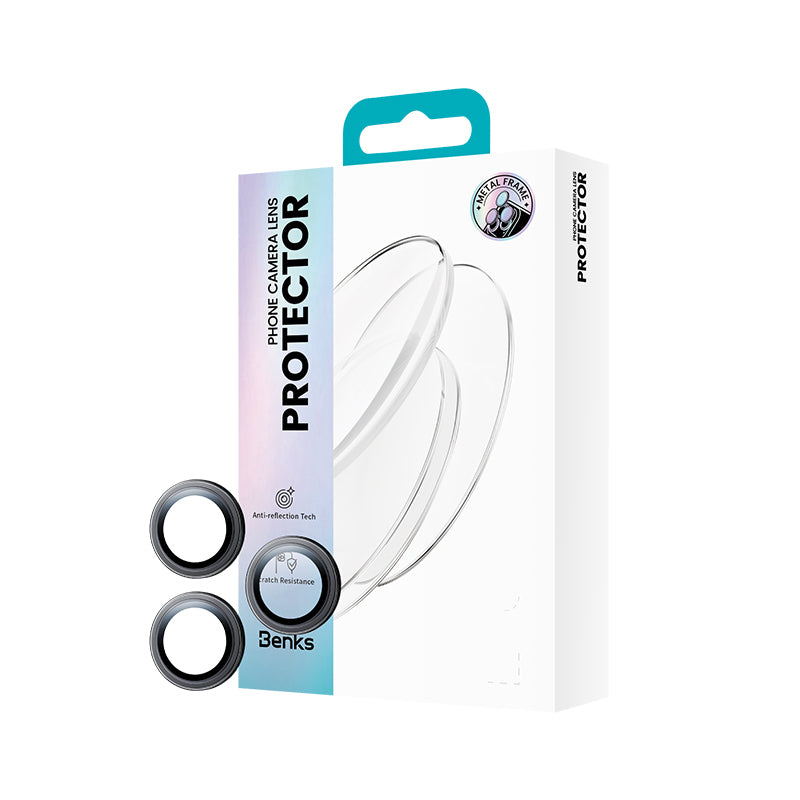 Apple iPhone 17 Pro Benks AR Glass Warrior Premium Cam Kamera Lens Koruyucu Gri