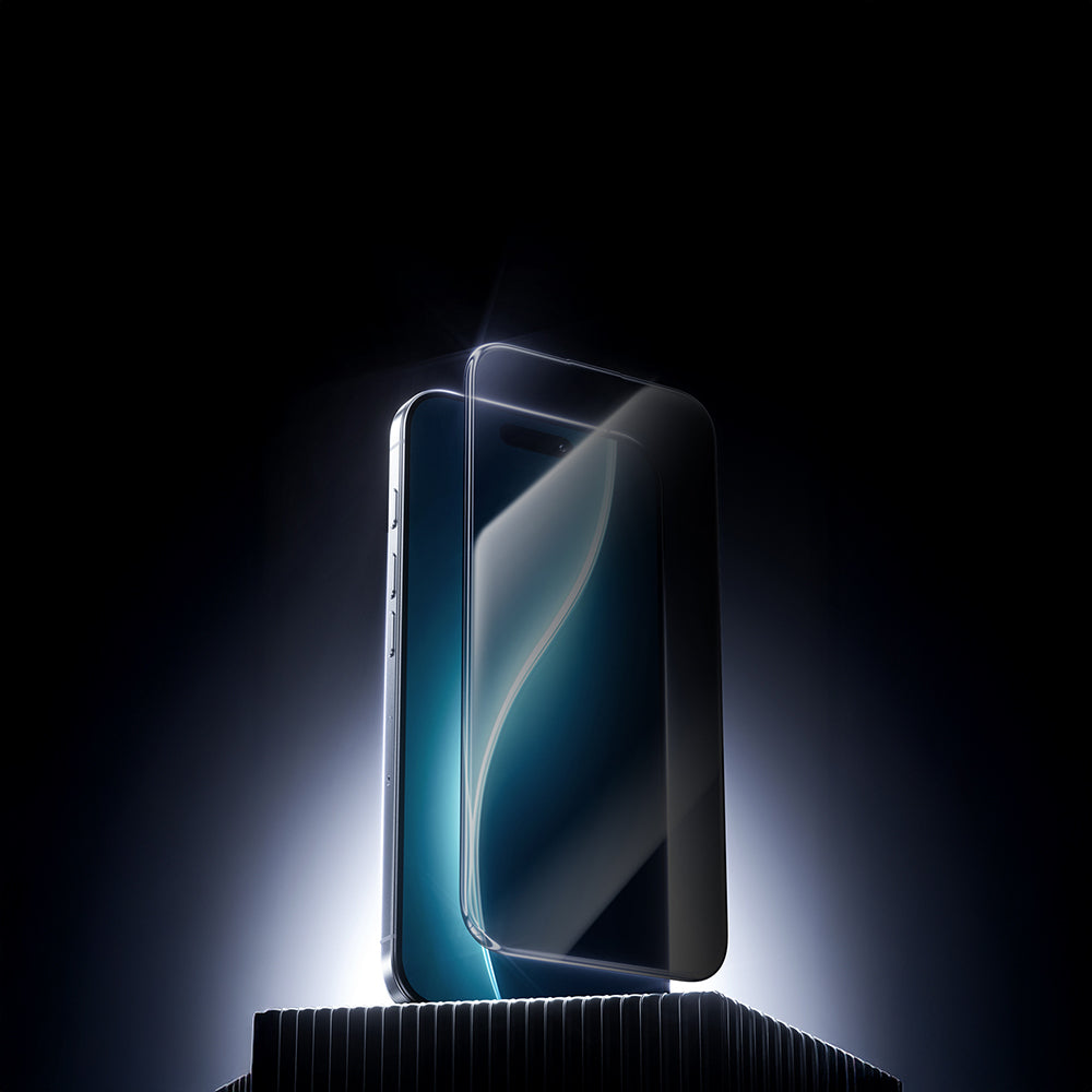 Apple iPhone 17 Pro Benks Glass Warrior Privacy HD Cam Ekran Koruyucu + Kolay Uygulama Aparatlı Siyah