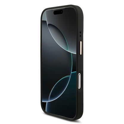 Apple iPhone 17 Pro Guess Orjinal Lisanslı 4G ve Yazı Logolu Kılıf + Ekran Koruyucu + Lens Koruyucu 3in1 Aksesuar Seti Kahverengi
