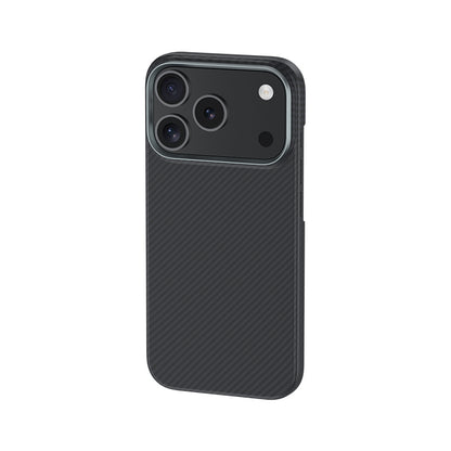 Apple iPhone 17 Pro Kılıf Benks M-safe Şarj Özellikli Metal Kamera Çerçeveli Magnetik ArmorAir 600D Kevlar Fiber Kapak Siyah