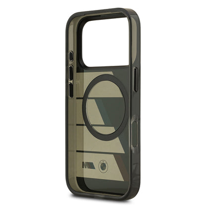 Apple iPhone 17 Pro Kılıf BMW Orjinal Lisanslı M-safe Şarj Özellikli IML Baskılı Üç Renkli M Dizayn Kapak Siyah