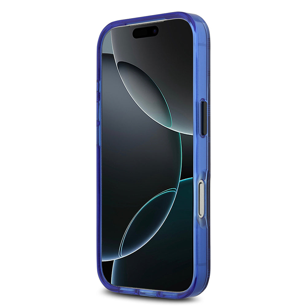 Apple iPhone 17 Pro Kılıf BMW Orjinal Lisanslı M-safe Şarj Özellikli Metal Kamera Butonlu Yatay Şeritli M Dizayn Kapak Gümüş