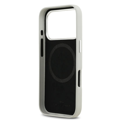 Apple iPhone 17 Pro Kılıf BMW Orjinal Lisanslı M-safe Şarj Özellikli Metal Logolu Tam Kaplama Deri Kapak Siyah