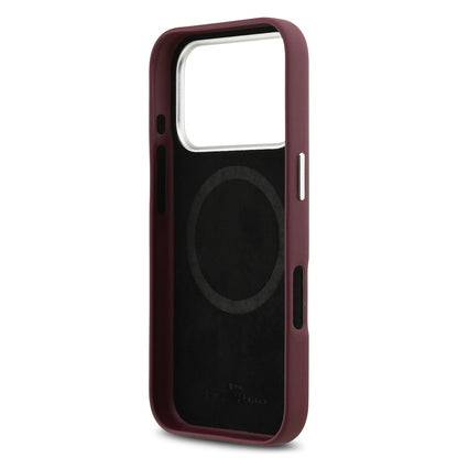 Apple iPhone 17 Pro Kılıf BMW Orjinal Lisanslı M-safe Şarj Özellikli Metal Logolu Tam Kaplama Deri Kapak Lacivert