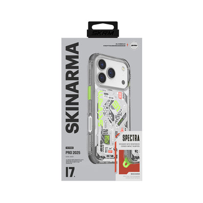 Apple iPhone 17 Pro Kılıf Desenli Airbag Tasarımlı Skinarma Spectra Kapak Siyah