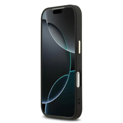 Apple iPhone 17 Pro Kılıf DKNY Orjinal Lisanslı M-safe Şarj Özellikli 3D Yazılı Checkered Pattern Kapak Bej