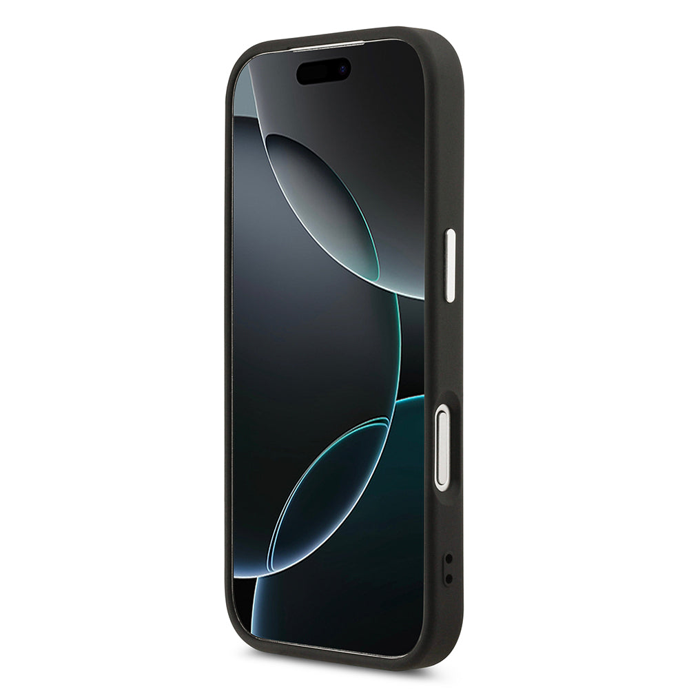 Apple iPhone 17 Pro Kılıf DKNY Orjinal Lisanslı M-safe Şarj Özellikli PU Deri Kabartmalı Kapak Bej