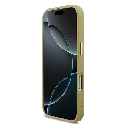 Apple iPhone 17 Pro Kılıf Guess Orjinal Lisanslı 4G Büyük Metal Kamera Çerçeveli ve Logolu Glitter Kapak Pembe