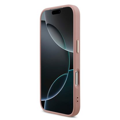 Apple iPhone 17 Pro Kılıf Guess Orjinal Lisanslı 4G Büyük Metal Kamera Çerçeveli ve Logolu Glitter Kapak Siyah