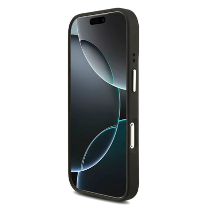 Apple iPhone 17 Pro Kılıf Guess Orjinal Lisanslı 4G Büyük Metal Logolu Kalın Askılı Kapak Kahverengi