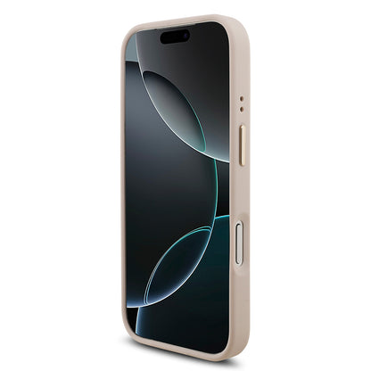 Apple iPhone 17 Pro Kılıf Guess Orjinal Lisanslı 4G Büyük Metal Logolu Kalın Askılı Kapak Siyah