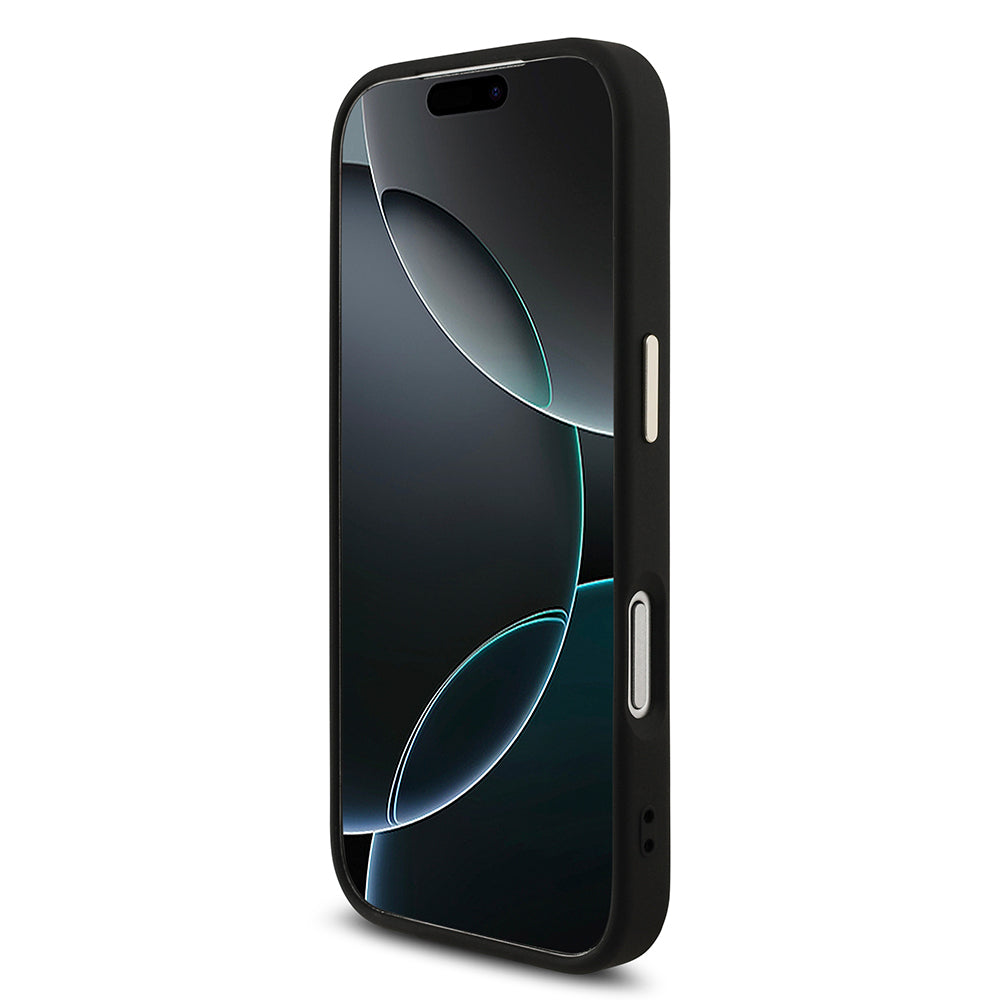 Apple iPhone 17 Pro Kılıf Guess Orjinal Lisanslı Gold Metal Kamera Çerçeveli 4G Desenli Metal Büyük 4G ve Yazı Logolu Kapak Kahverengi