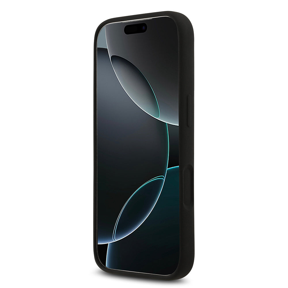 Apple iPhone 17 Pro Kılıf Guess Orjinal Lisanslı Grained Yazı Logolu Kapak Yeşil