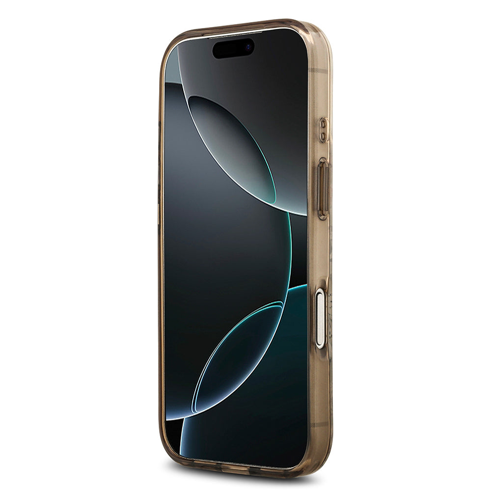 Apple iPhone 17 Pro Kılıf Guess Orjinal Lisanslı M-safe Şarj Özellikli Flower Tonal Circle Kapak Yeşil