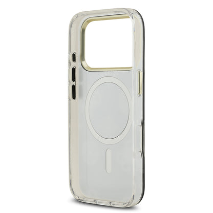 Apple iPhone 17 Pro Kılıf Guess Orjinal Lisanslı Metal Kamera Çerçeveli Simli Aynalı Kapak Gold