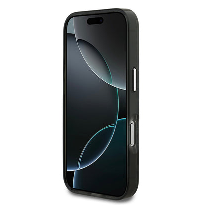 Apple iPhone 17 Pro Kılıf Karl Lagerfeld Orjinal Lisanslı IML Baskılı Choupette Heads Kapak Siyah