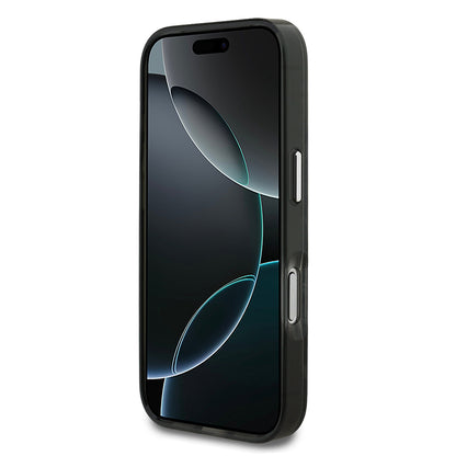 Apple iPhone 17 Pro Kılıf Karl Lagerfeld Orjinal Lisanslı M-safe Şarj Özellikli IML Leopar Baskılı Kapak Siyah