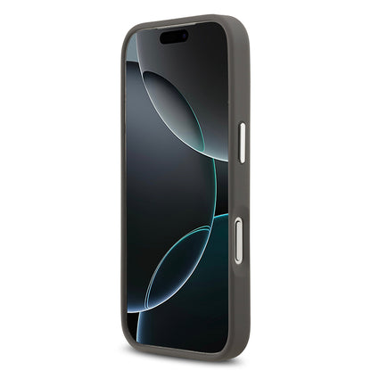 Apple iPhone 17 Pro Kılıf Karl Lagerfeld Orjinal Lisanslı Metal Logolu K&C Heads Pin Kapak Gri